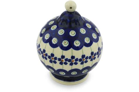 Polish Pottery 4 Inch Ornament Christmas Ball Boleslawiec Stoneware