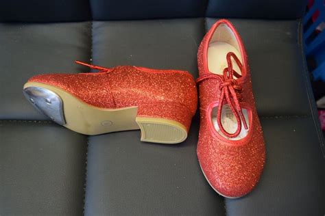 Red Glitter Dorothy Tap Shoes Assorted Sizes Ebay