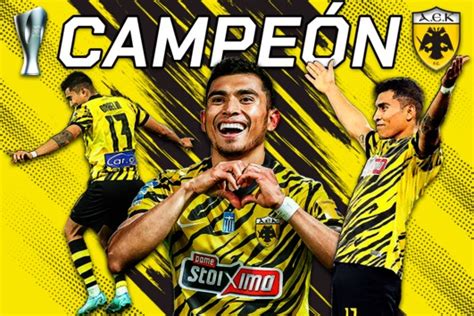 Orbel N Pineda Es Campe N De La Superliga Griega Con Aek Marca Mexico