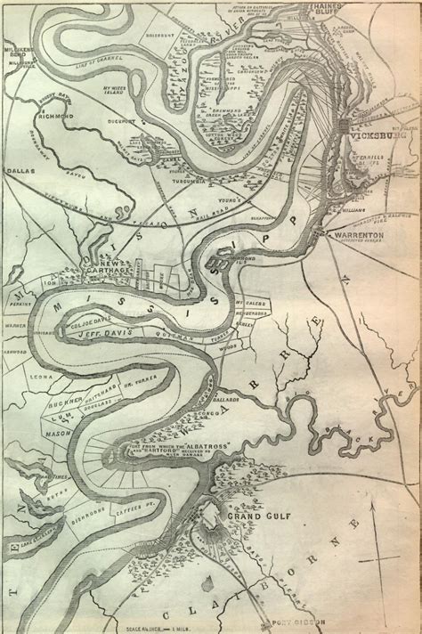 Vicksburg Battle Map