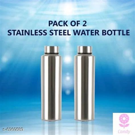 Standard Silver Stainless Steel Water Bottle L At Rs Piece In