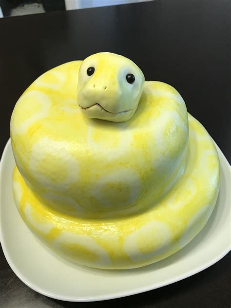 A Cute Little Snake Cake I Finished This Morning Rbaking