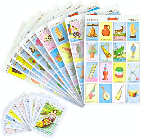 The Original Loteria Mexican Bingo Game For 10 Players