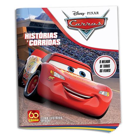 Livro Ilustrado Lbum De Figurinhas Carros Hist Rias E Corridas Oficial