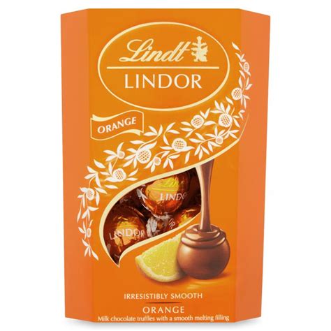 Lindt Lindor Milk Orange Truffles G Chocolate Milk Chocolate