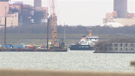 First Crane Arriving For Cleanup Efforts Of Key Bridge