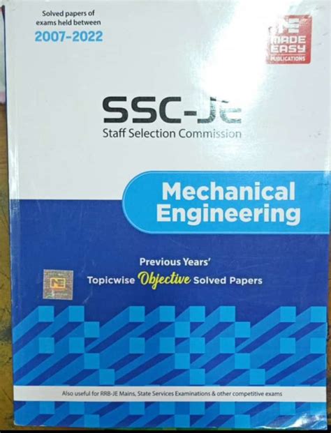 Ssc Je Mechanical Engineering Vikas Book Store