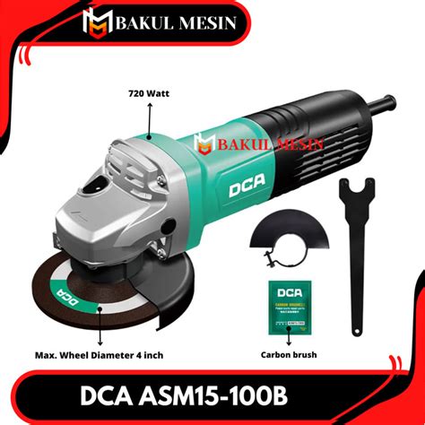 Angle Grinder DCA ASM15 100 100MM Mesin Gerinda Tangan 4 ASM 15 100