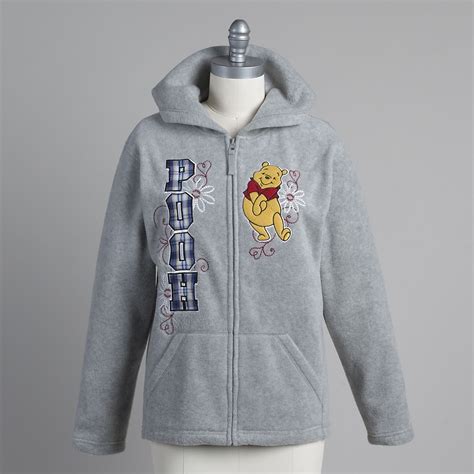 Winnie The Pooh Women S Pooh Embroidered Hooded Fleece Jacket