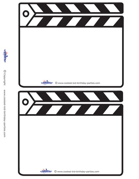 Clapboard Template Clipart Best