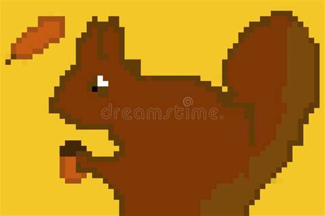 Squirrel Pixel Stock Illustrations 216 Squirrel Pixel Stock