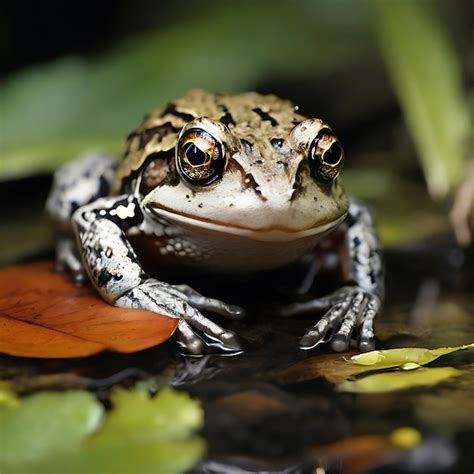 Premium Ai Image A Wild Frog With Grey Eyes Ai Generated