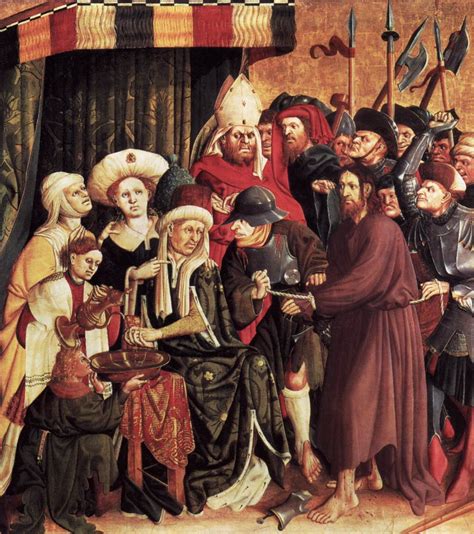 Christ Before Pilate By Hans Multscher ArtPaintingArtist