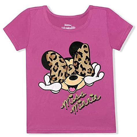 Disney Girls 2 Pack Minnie Mouse Short Sleeves Tee Shirt Set