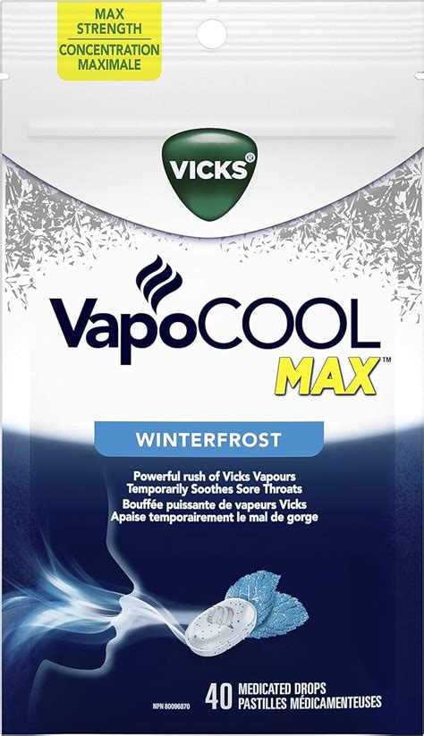 Vicks Vapocool Max Medicated Drops For Temporary Cough And Sore Throat