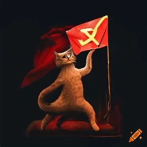 Satirical Image Of A Communist Cat On Craiyon