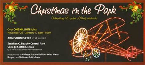 Christmas in the Park at College Station's Central Park