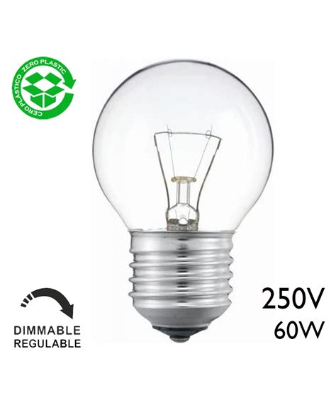 60W E27 Clear Spherical Filament Bulb