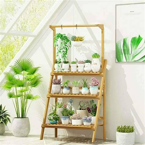 Eck Pflanzenständer Blumen Display Regal Organizer Blumentreppe