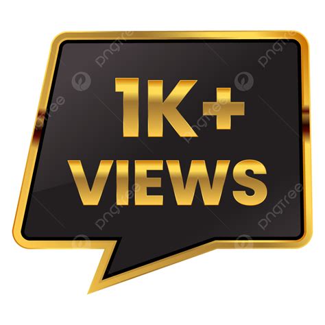 Youtube Thumbnail Design Vector Hd Png Images One Thousand Plus Views