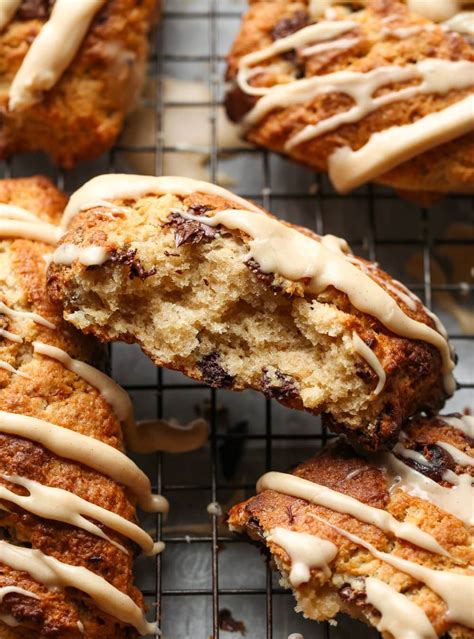 Chocolate Chip Banana Scones - Cookies and Cups