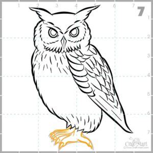 213-drawing-owl-step-7 - Craft-Mart