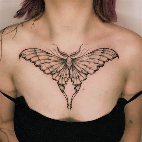 Share More Than Moth Chest Tattoo Super Hot In Cdgdbentre