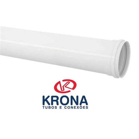 Tubo De Pvc Krona Esgoto 150mm C 6 Metros Casa Mattos