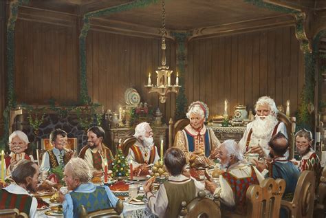 The Great Christmas Feast By John Conrad Berkey Rimaginaryholidays