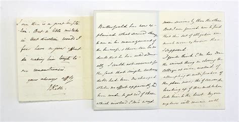 An Original Hand Written And Signed Letter By The John Keble To Lord