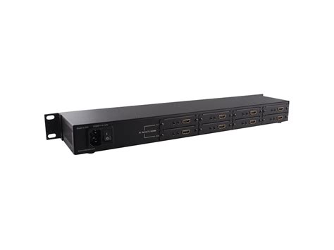 Smart AVI RK8 HDX POE S 8 Port HDMI IR And Power Extender Rack Over