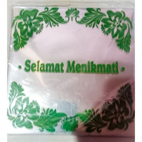 Jual Plastik Samir Selamat Menikmati Isi Pcs Untuk Kotak Nasi