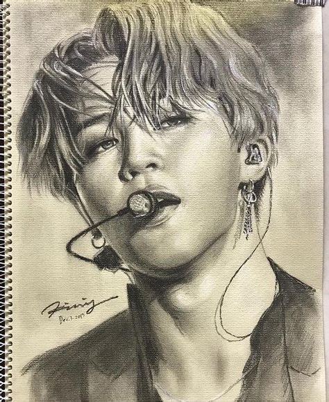 Bts Park Jimin Fanart With Images Portret Rysunki Rysunek