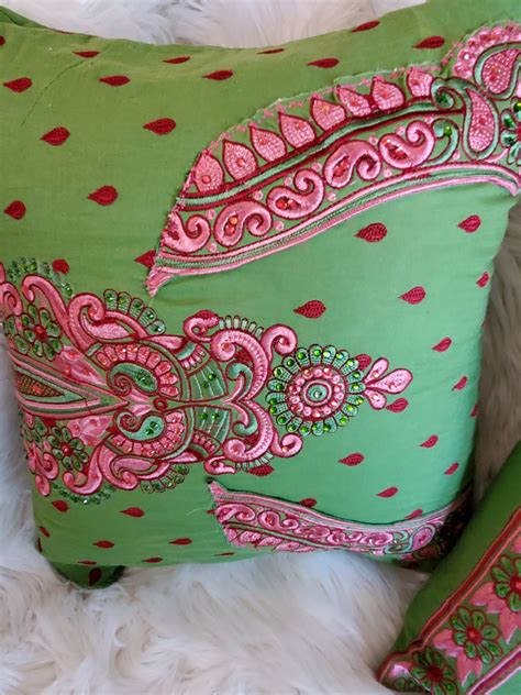 2 Decorative Pillows, Boho cushion, Bohemian home décor, handmade ...