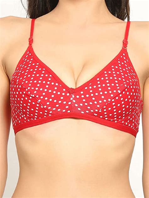 Seamless 113 Ladies Pink Cotton Printed Bra At Rs 110 Piece In New