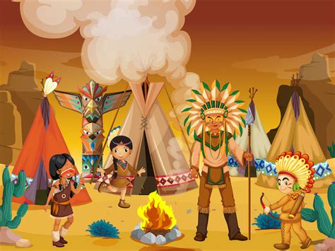 Native American party game to print (6-7 years old) - Treasure hunt 4 Kids