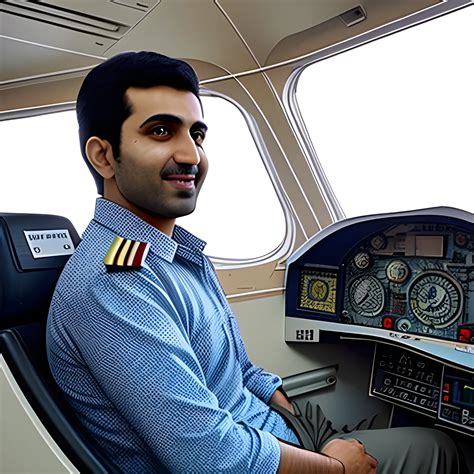 Pilot Mohammad Faridzadeh In The Plane Arthub Ai