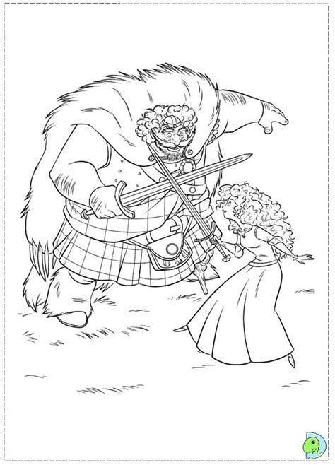 Brave Princess Coloring Page