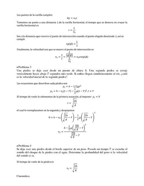 Solution Cinematica Ejercicios Resueltos Fisica Clasica Studypool