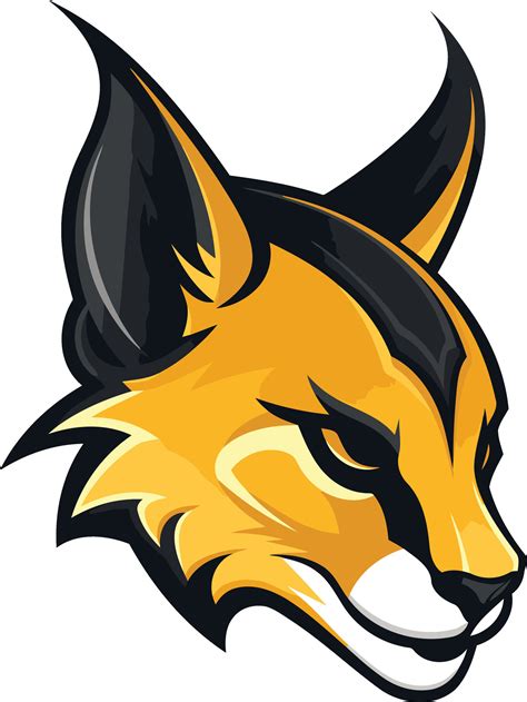 Caracal Mascot Head Illustration Vector Art At Vecteezy