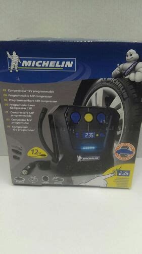 MICHELIN 62003 Luftkompressor 12v fürs Auto Programmierbar und