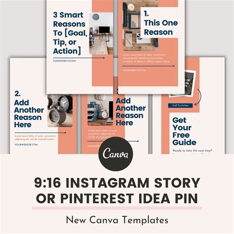 Pinterest Blog Pins And List Pin Canva Templates