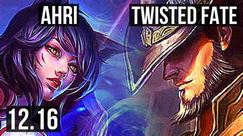 Ahri Vs Twisted Fate Mid Quadra 23m Mastery 913 900 Games