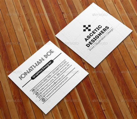 FREE 7+ Creative Square Business Card Templates in AI | Ms Word | InDesign | Pages |Publisher