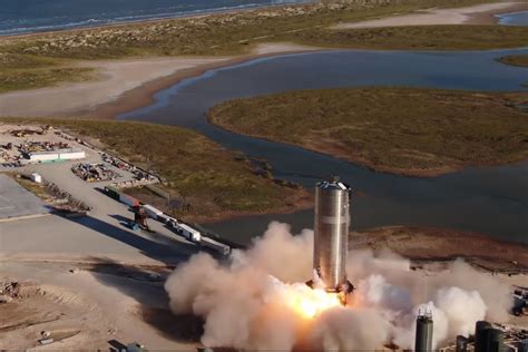 [vidéo] Le Premier Prototype De Fusée Pour Mars De Spacex A Pris Son Envol