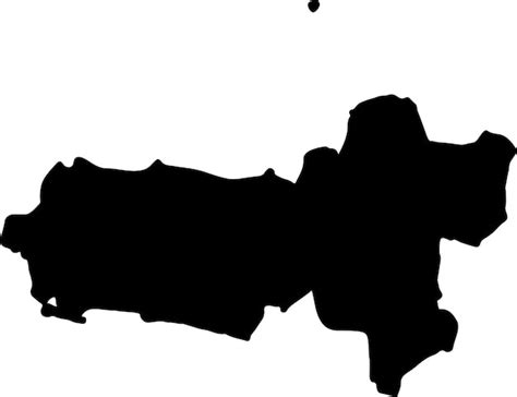 Premium Vector Silhouette Map Of Jawa Tengah Indonesia