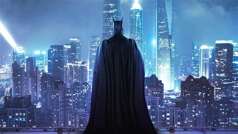 1920x1080 Batman Standing On The Rooftop Laptop Full Hd 1080p Hd 4k