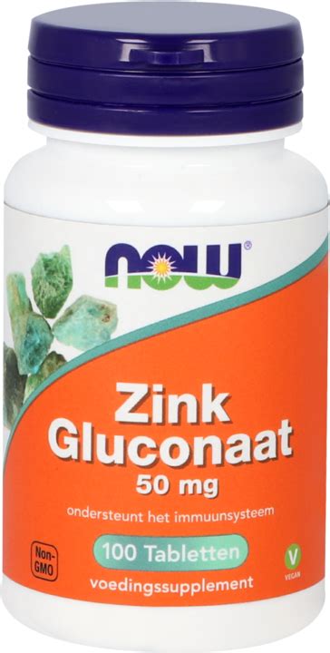 Zink Gluconaat Mg Tabletten Now Nova Vitae