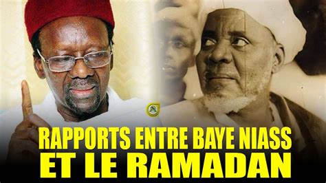 Rapports entre Baye Niass et le Ramadan expliqué par Oustaz Barham Diop