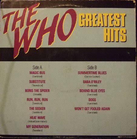 The Who – Greatest Hits